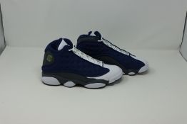 One as new Air Jordan 13 retro navy/university blue size UK 7.
