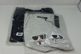 One as new Karl Lagerfeld Kocktail couple t-shirt size S. One as new G Straw Premium core r sw L/s