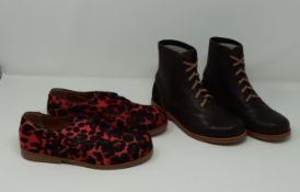 One as new Chapter 2 Wren bear boots size 34. One as new Chapter 2 Swift Pink Leo shoes size 34.