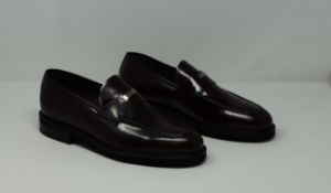 One as new Sergio Rossi Men's Black Loafer size 12.