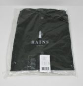 One as new Rains long jacket green size XXS/XS.