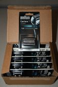 Ten boxed as new Braun Series 7 electric shaver replacement foils and cassette cartridges.