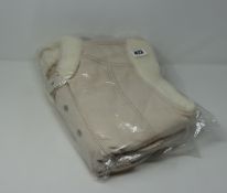 Three as new 'We The People' beige denim vest with fur size XS.