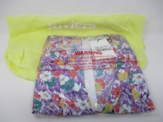 One as new Faithfull The Brand Net Sustain Marie-louise Floral-print Crepe Midi Dress In Lilac