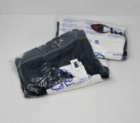 Two as new Champions Half Zip-Up Colour Block Wraparound Logo Hoodie size S.