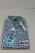 One as new J Crew Hampton Check Blue White shirt size XL (AM733).