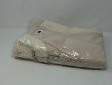 Two as new 'We The People' beige denim vest with fur size XS.