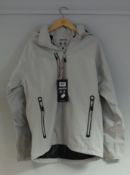 One as new Musto Sardinia BR1 sailing jacket in platinum (SMJK057, L).