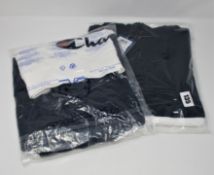 Two as new Champions Half Zip-Up Colour Block Wraparound Logo Hoodie size S.