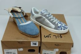 One as new Pepe Jeans Wendy Bass size: 39, colour: avedon. One as new Pepe Jeans Kioto Kenia size