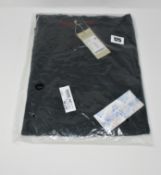 One as new Gudrun Sjoden Knitted charcoal grey tunic in organic linen size M.