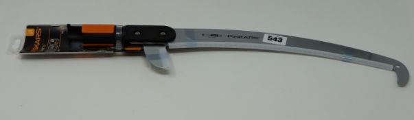 Six boxed as new Fiskars QuickFit Curved Saws (1000691).