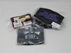 One as new Darth Vader face mask (pack of 10). Ten as new Black Sabbath face mask. One as new Disney