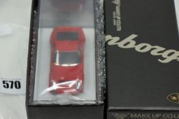 One boxed as new Eidolon Make Up 1970 Lamborghini Jota (EM 170C, Italian Red).