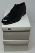 Two pairs of men's boxed as new Next Signature high-shine Plain Ox shoes in black (UK 8, 10).