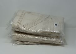 Two as new 'We The People' beige denim vest with fur size XS.