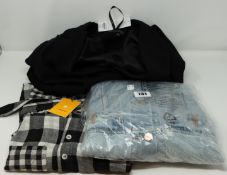 One as new L.F. Markey Olaf Shirt Black Check size 6. One as new Dorothy Perkins Black Blazer Jacket