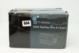 One boxed Stairville DMX Splitter Pro 3+5 Pin.