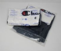 Two as new Champions Half Zip-Up Colour Block Wraparound Logo Hoodie size S.