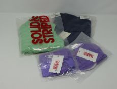 An as new Solid & striped Eva Violet Rib bikini (M), an as new Solids & Striped The Olympia green