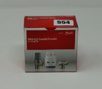 Ten boxed as new Danfoss radiator thermostats RAS-C2 combi (013G6008).