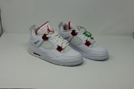One as new Air Jordan 4 retro red metallic size UK 7.5.