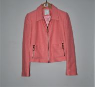 One as new Sandro Cropped Jacket In Pink size 36.