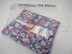 One as new Faithfull The Brand Net Sustain Marie-louise Floral-print Crepe Midi Dress In Lilac