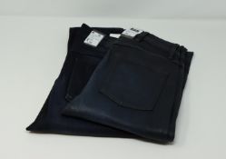 One as new G Raw Knee zip high women skinny jeans (Colour: Worn in tidal cobler. Size 26/32.