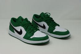 One as new Air Jordan 1 Low size UK 10 (pine green/black-white).