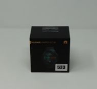 One boxed as new Huawei Watch GT 2e in graphite black.
