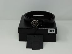 One as new Philipp Plein black belt size 105 (P18A MVA0462 PLE075N).