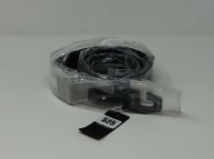 One as new Hugo Boss Slide Buckle Belt In Black size 105 (50413100).