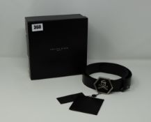 One as new Philipp Plein black belt size 115 (P18A MVA0462 PLE075N).
