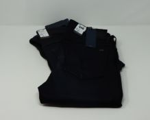 One as new G Raw High women skinny jeans (Colour: Dark aged. Size 29/32. Model: 3301). One as new