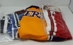 One as new Mitchell & Ness NBA Authentic Chicago Bulls shorts size L (ASHRCP149038-CBURED187). One