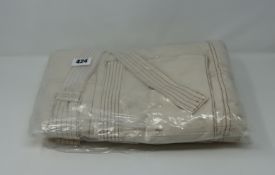 Two as new 'We The People' beige denim vest with fur size XS.