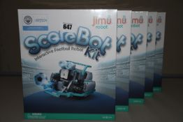 Five boxed as new UB.TECH ScoreBot Interactive Football Robot Kit (Programmable smart building block