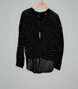 One as new Pinko Marron Glace shirt size 38.