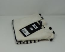 One as new Kooples X-Sport wool striped white sweater size 2 (FPUL20014K).