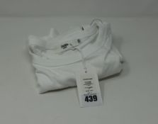 One as new Frankie Shop Eva Padded shoulder muscle white t-shirt size XS.