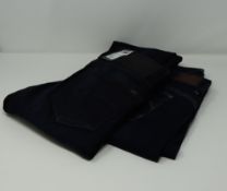 One women's as new G Raw 3D mid skinny jeans (Colour: dark aged. Size 30/32). One as new G Raw