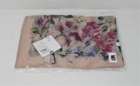 One as new Salvatore Ferragamo floral print silk scarf (0717392).