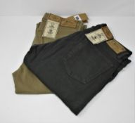 One as new Ralph Lauren grey Sullivan slim jeans size 32/32. One as new Ralph Lauren khaki