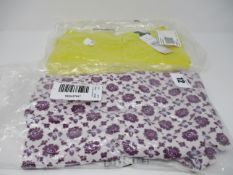 One as new Ann Taylor Dotted Ruched Lemon custard sleeve top size L. One as new Ann Taylor Button