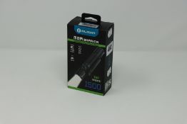 A boxed as new OLight M2R Warrior 1500 Lumens flashlight.