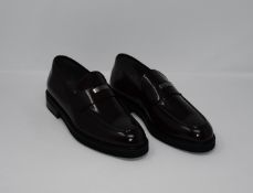 One as new Sergio Rossi Men's Black Loafer size 7.5.