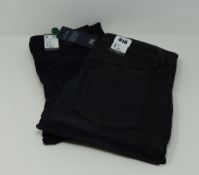 One as new G Raw High women skinny jeans (Colour: Dark aged. Size 28/30. Model: 3301). One as new