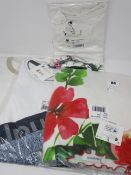 One as new Desigual multi-colour t-shirt TS Summer Garden size L (19WWTKYB). One as new Desigual
