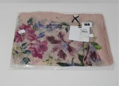 One as new Salvatore Ferragamo floral print silk scarf (0717392).